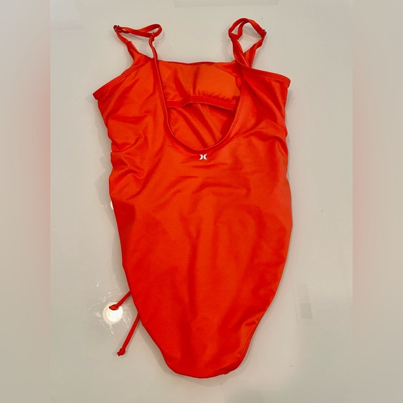 Hurley Womens Bikini One Piece Swimsuit Orange Corral Size LARGE - Picture 4 of 4